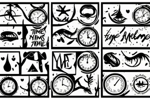 Time heals all wounds, but time leaves the nasties scars tattoo idea