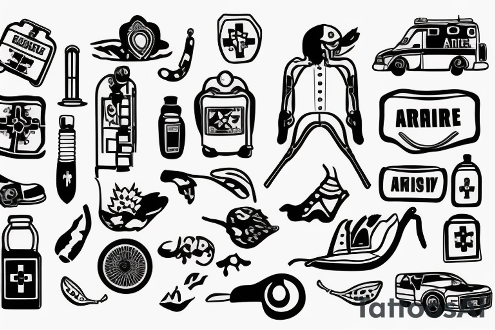 ambulance tattoo idea