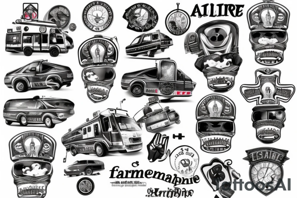 ambulance tattoo idea