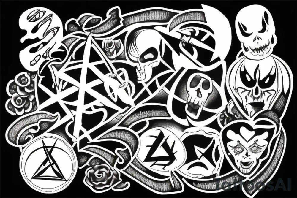 Sinister symbol mental illness tattoo idea