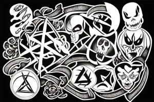 Sinister symbol mental illness tattoo idea