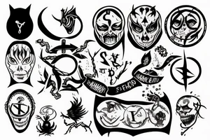 Sinister symbol mental illness tattoo idea