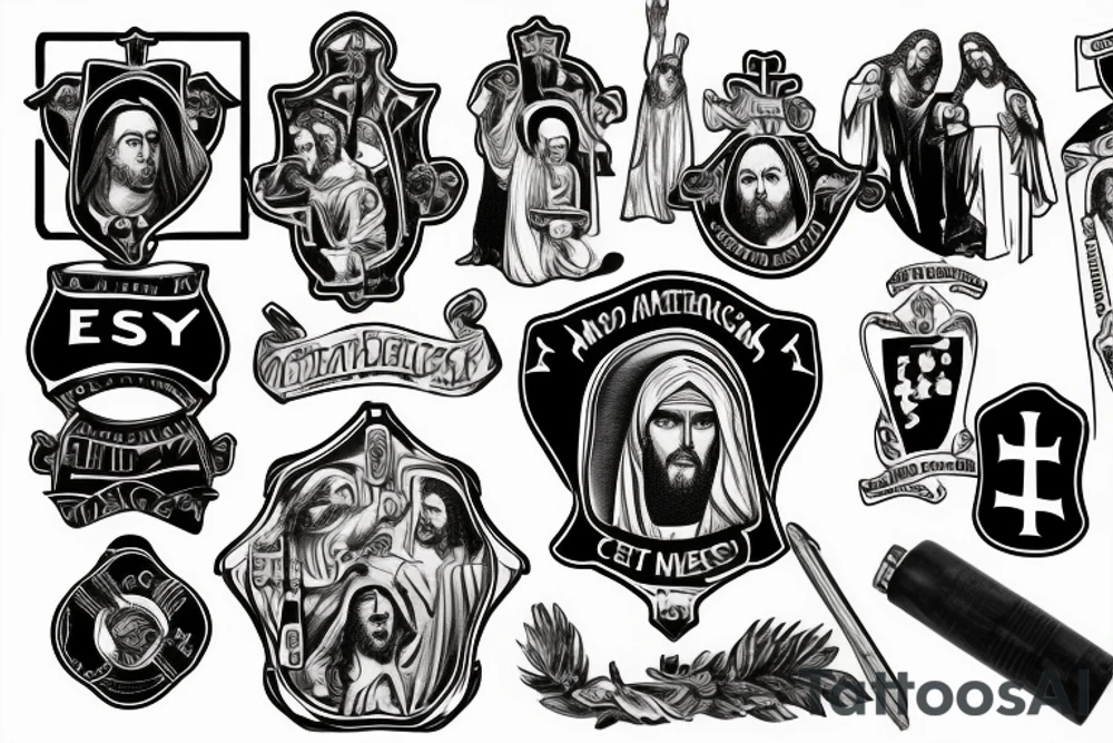 Jesus, God, America, Emergency Medical Services tattoo idea