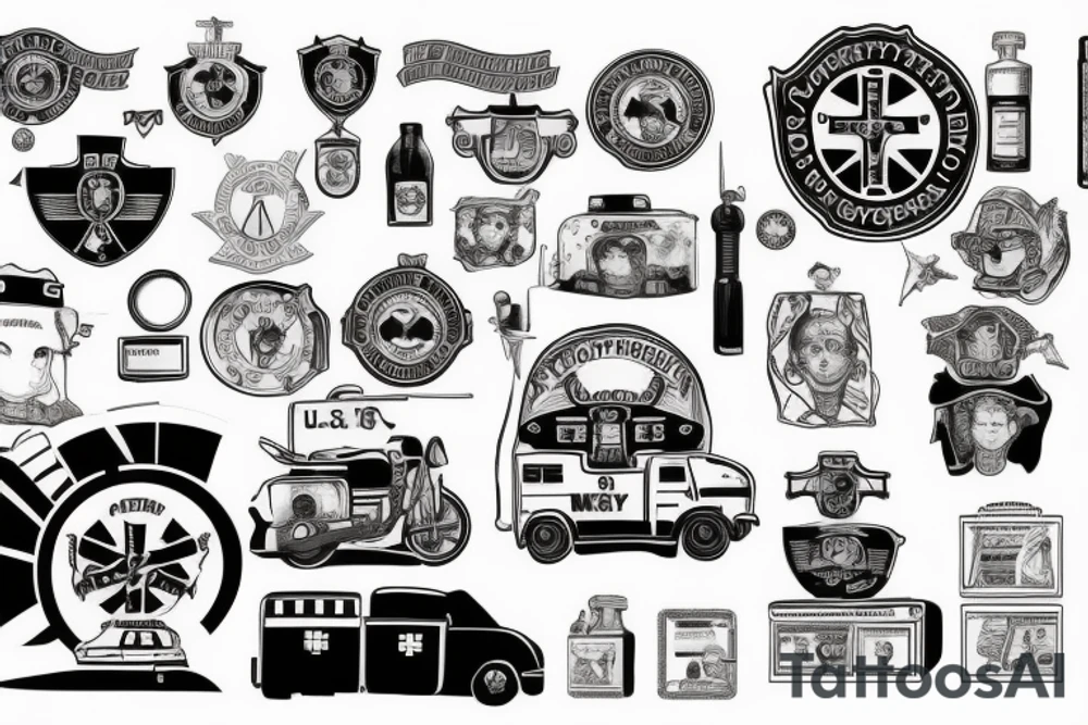 America, Emergency Medical Services tattoo idea