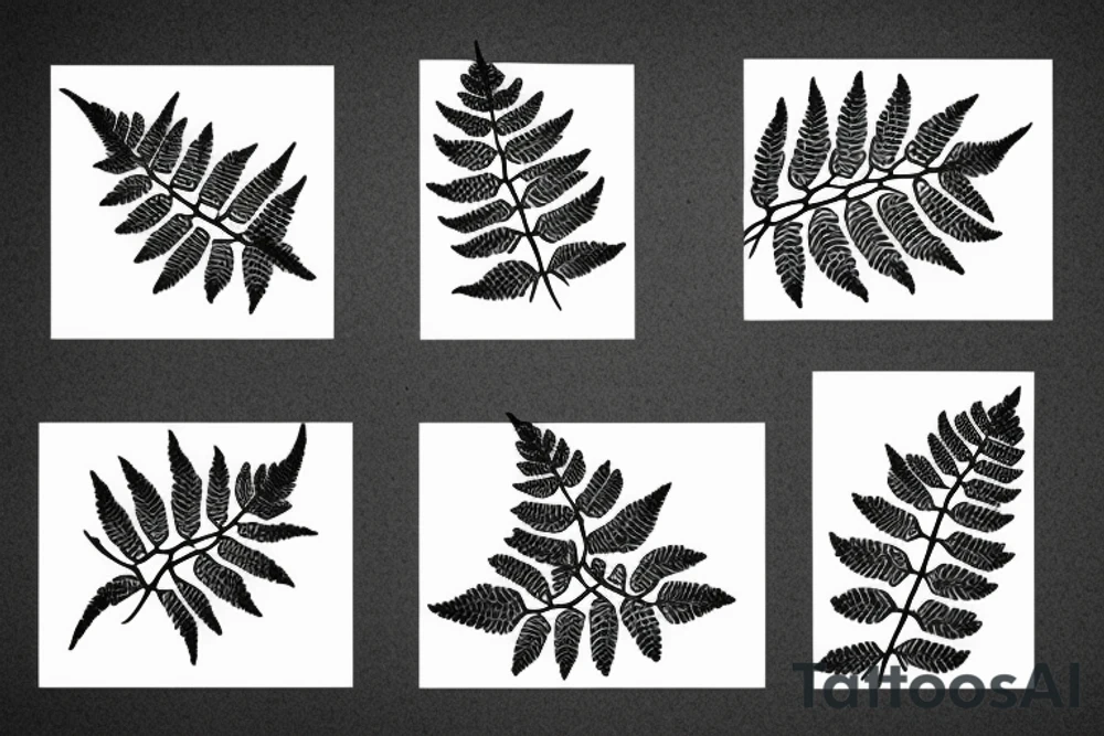Fern leaf tattoo idea