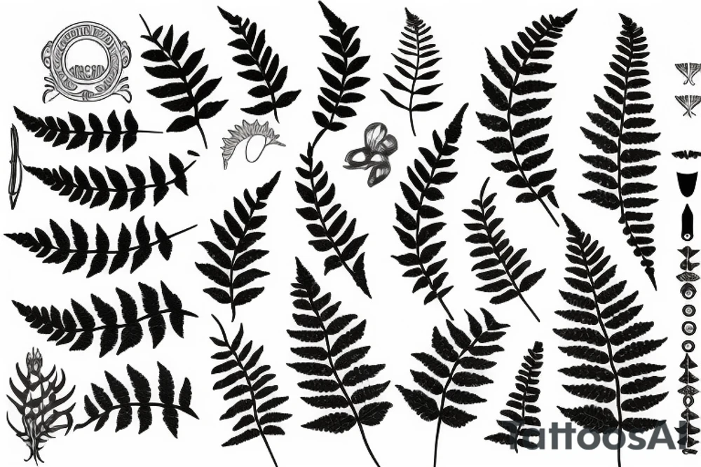 Fern leaf tattoo idea