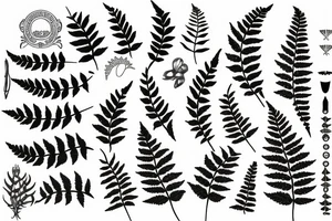 Fern leaf tattoo idea