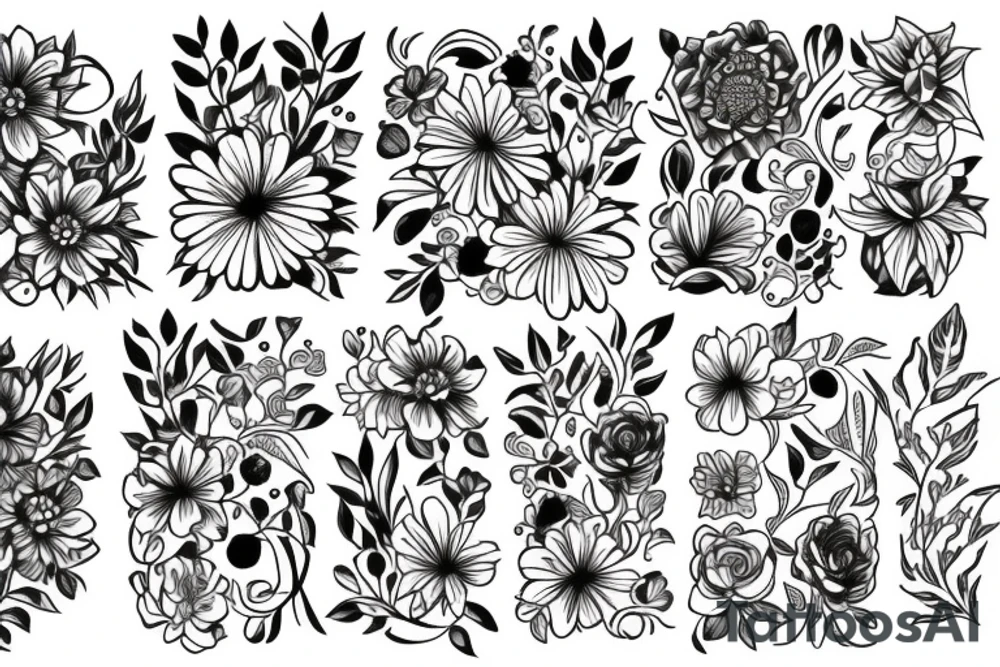 flowers tattoo idea
