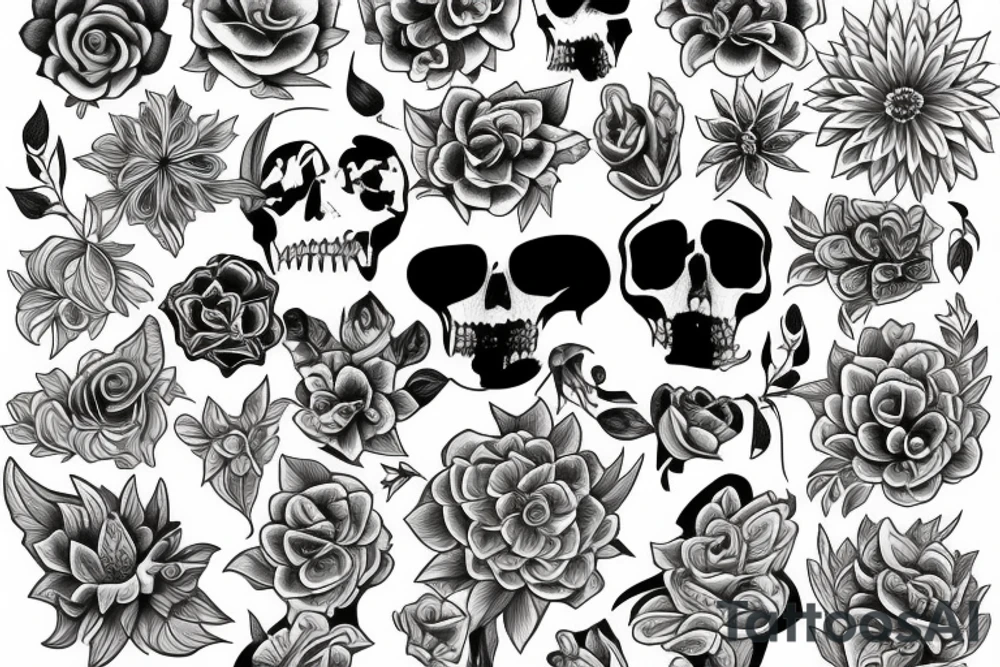 flowers tattoo idea