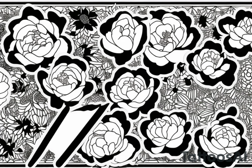 Peony tattoo idea