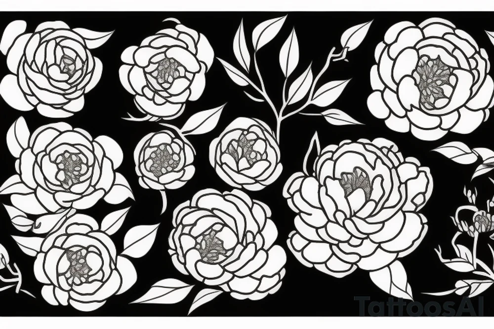 Peony tattoo idea