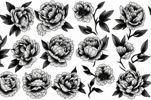 Peony tattoo idea