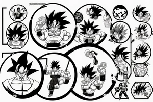 Dragon ball z dragon balls tattoo idea