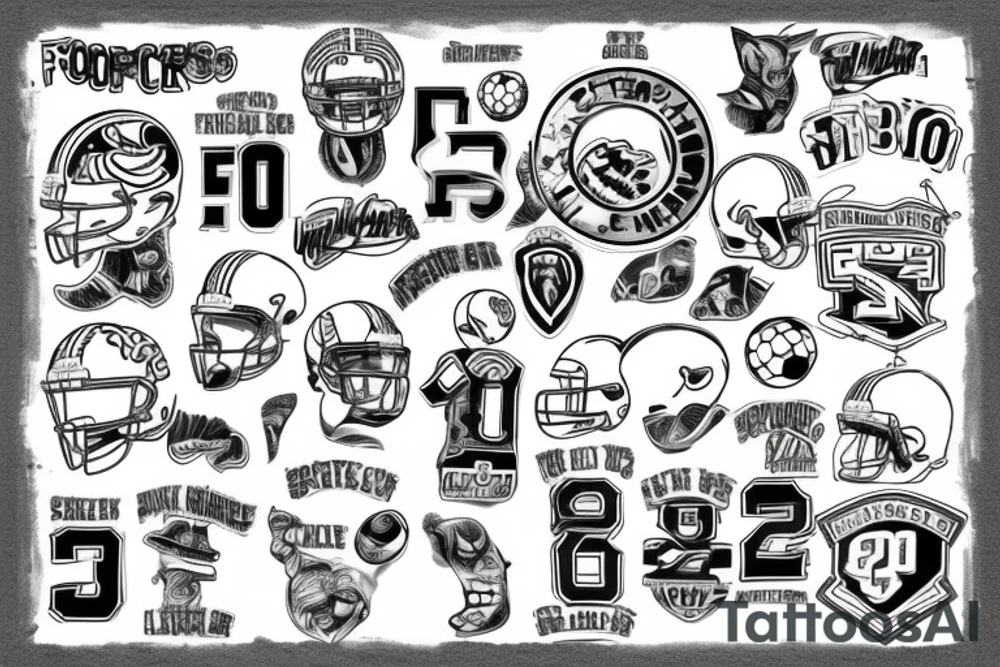 football number 78 tattoo idea