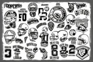 football number 78 tattoo idea