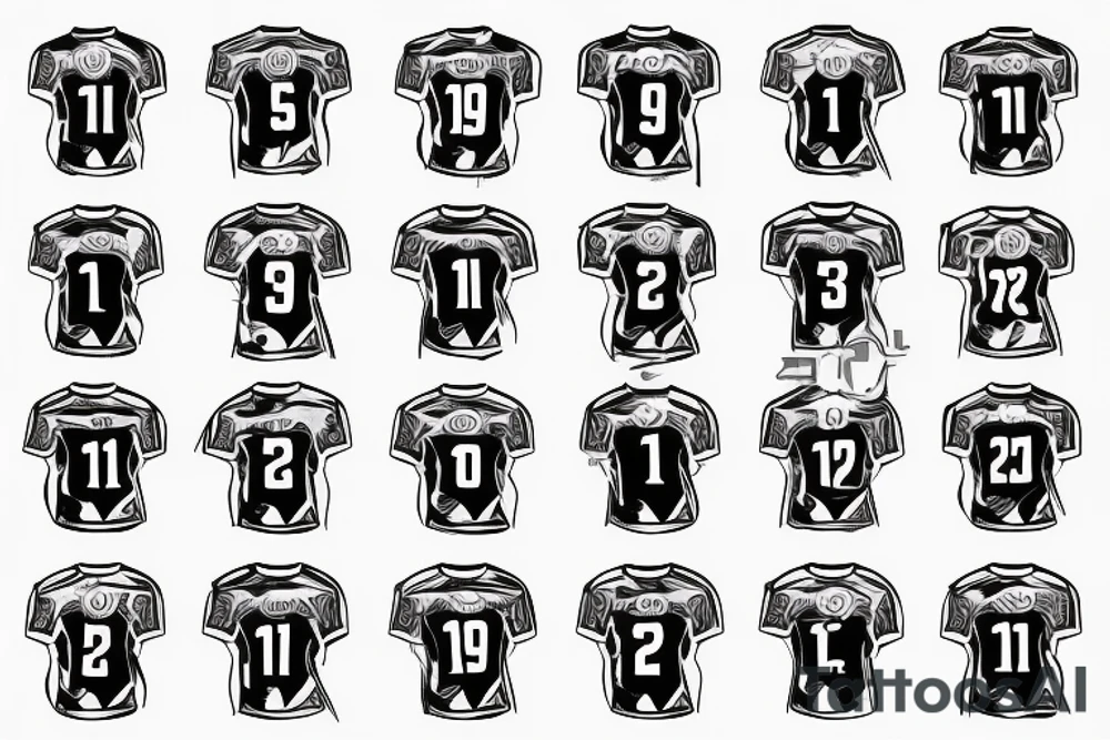football jersey numbers 78 tattoo idea