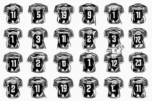 football jersey numbers 78 tattoo idea