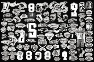 football jersey numbers 78 tattoo idea