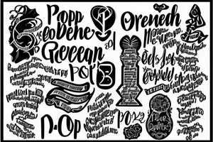 Psalm 23:1–6 scripture along with a memorial piece for my grandfather named “pop” tattoo idea