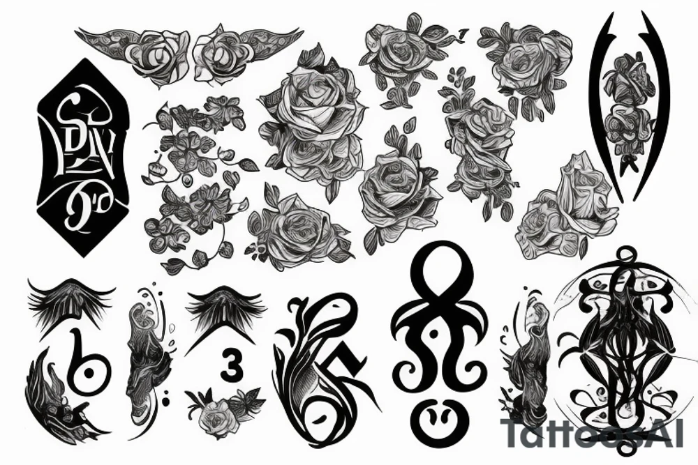 Psalm 23:1–6 tattoo idea