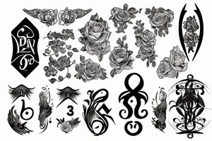 Psalm 23:1–6 tattoo idea