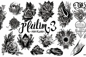 Psalm 23:1–6 tattoo idea