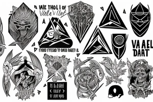 though I walk through the valley of the shadow of death, I will fear no evil: for thou art with me tattoo idea
