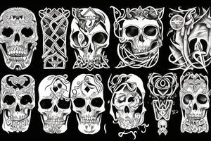 Dark holy chrsitian gothic tattoo idea