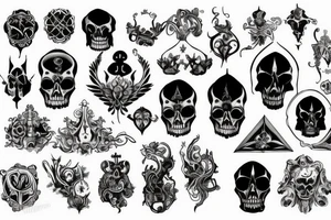 Dark holy chrsitian gothic tattoo idea