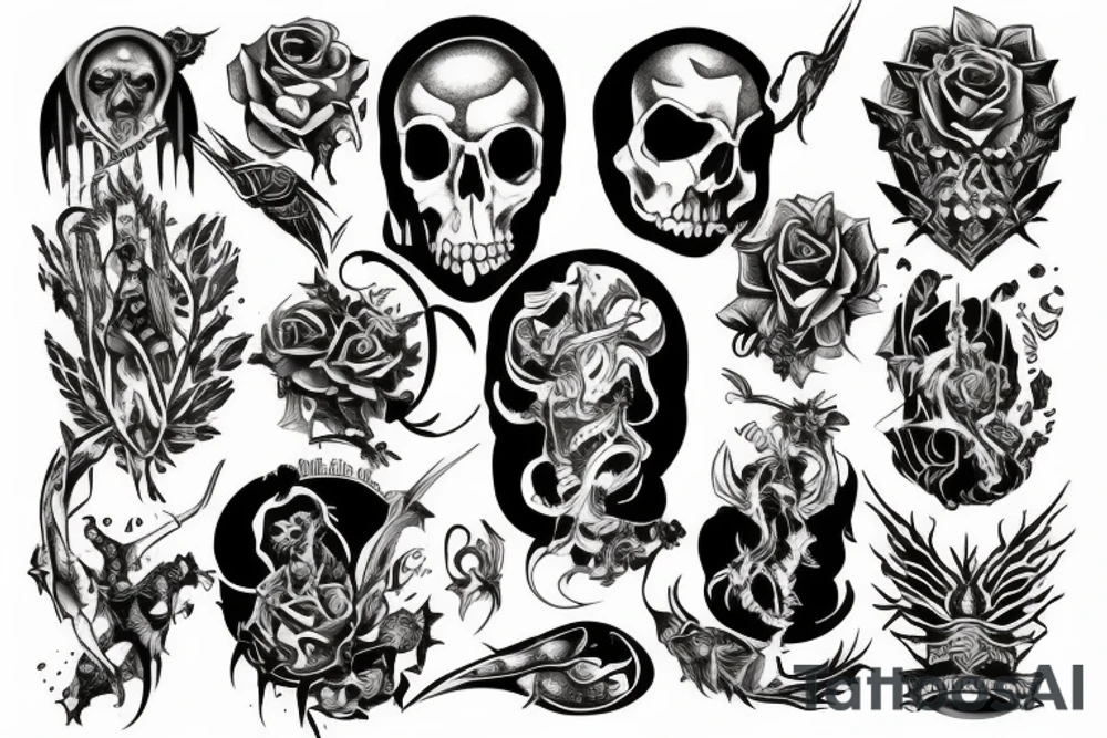 Dark holy christian tattoo idea