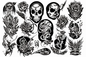 Dark holy christian tattoo idea
