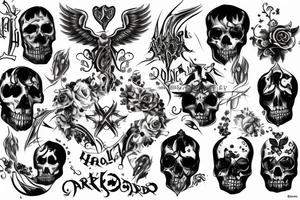 Dark holy christian tattoo idea
