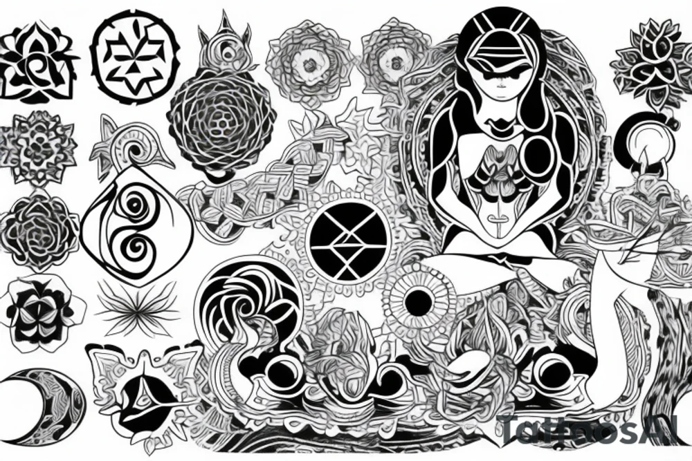 meditation tattoo idea