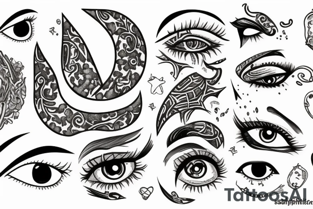 Cry eye tattoo idea