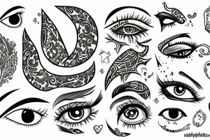Cry eye tattoo idea