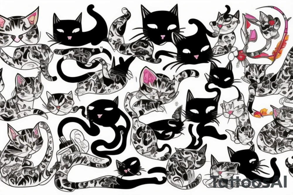 Cat yakuza tattoo idea