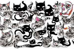 Cat yakuza tattoo idea