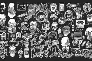 hacker, confident, nature, technical computers, manly tattoo idea