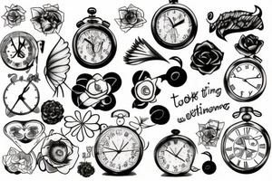 fleeting time tattoo idea