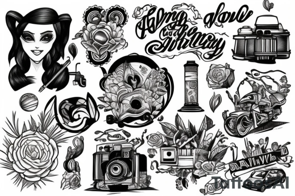 leaving home town to get a better life away in other city while traveling tattoo idea