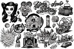 leaving home town to get a better life away in other city while traveling tattoo idea