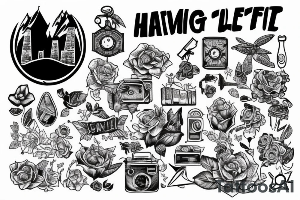 leaving home town to get a better life away in other city while traveling tattoo idea
