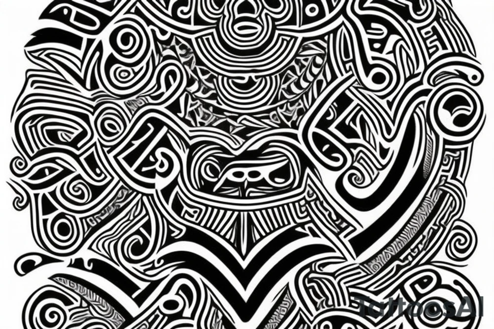 Maori tattoo design for arm tattoo idea