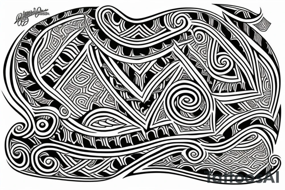 Maori tattoo design for arm tattoo idea