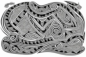 Maori tattoo design for arm tattoo idea