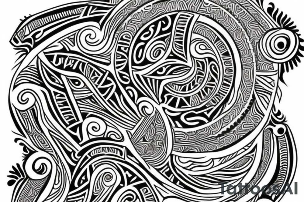 Maori tattoo design for arm tattoo idea