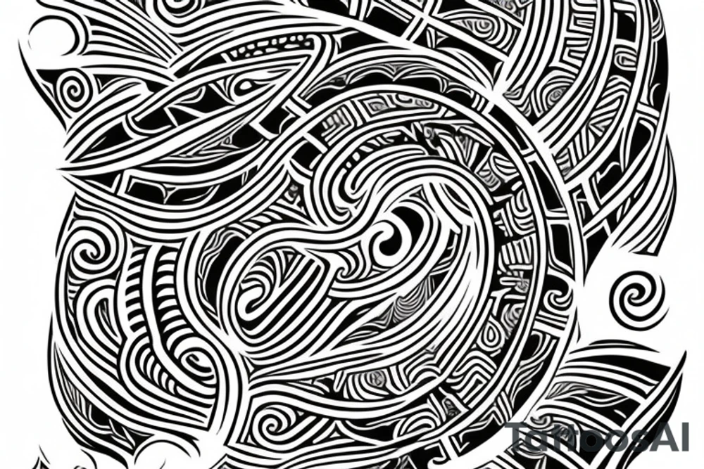 Maori tattoo design for arm tattoo idea