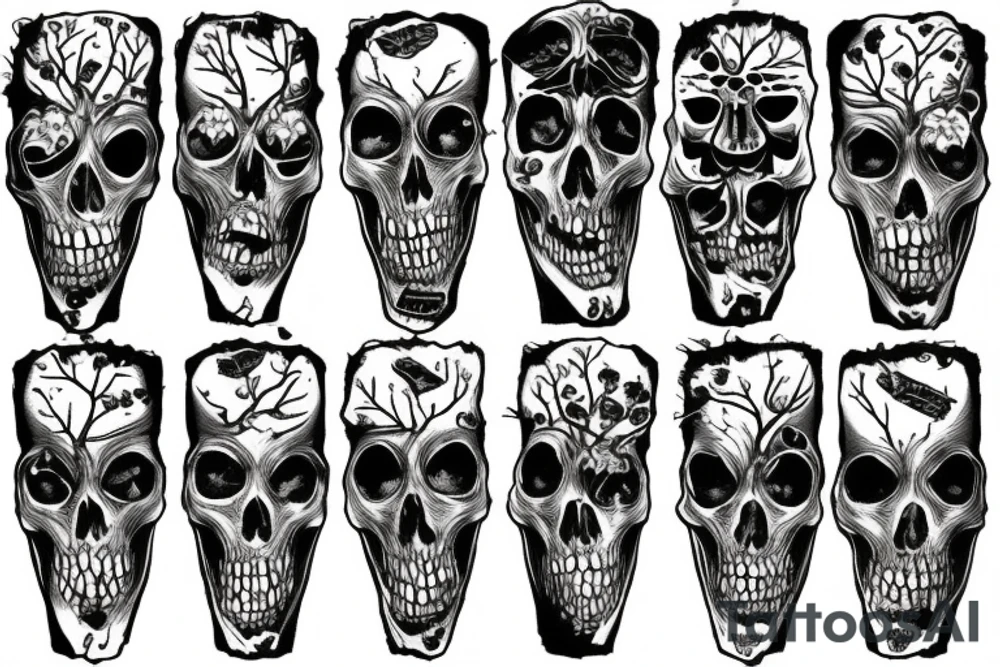 dead trees tattoo idea