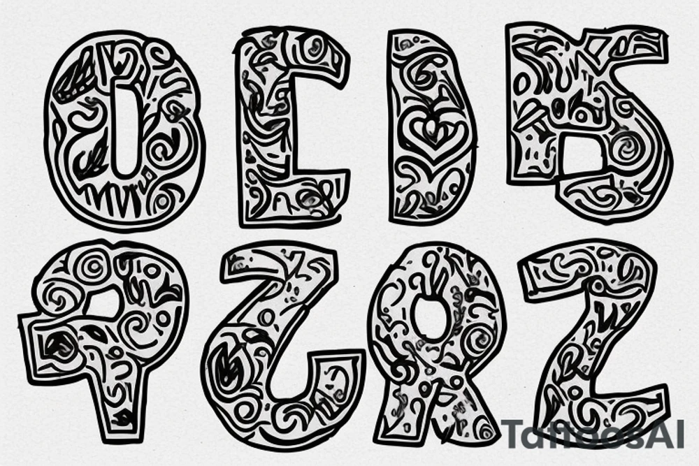 Letter SW with olive tattoo idea