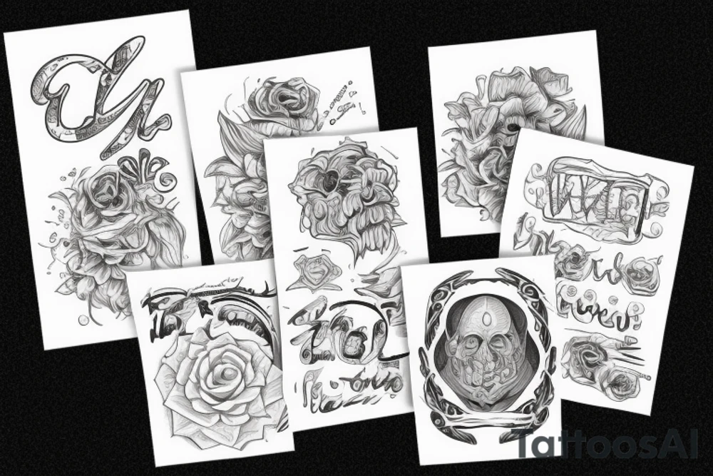Letter SW tattoo idea